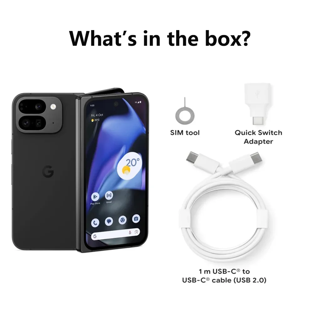 Google pixel 9 pro dobrável 8.0 polegadas pixel9 google tensor g4 16gb ram global 256gb rom oled 120hz 4650 mah nfc smartphone original