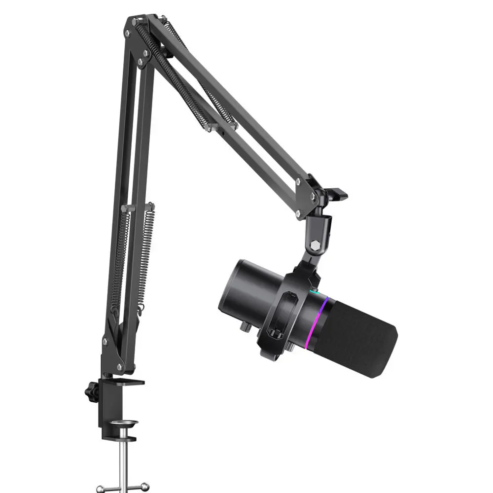WM8 Dynamic Computer USB Microphone Desktop Gaming RGB Recording Microphone live streaming host Karaoke