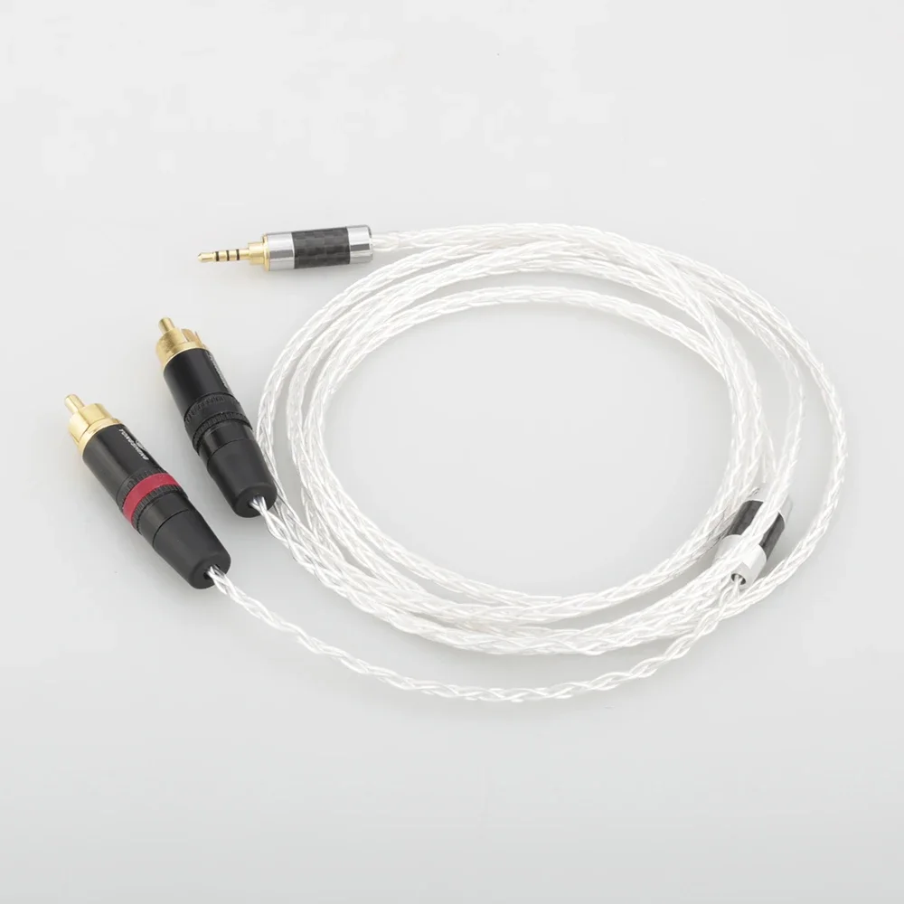 2,5 mm TRRS symmetrischer Stecker auf Dual-RCA-Stecker, kompatibel mit Astell&Kern AK100II, AK120II, AK240, AK380, AK320, DP-X1A, FIIO X5III