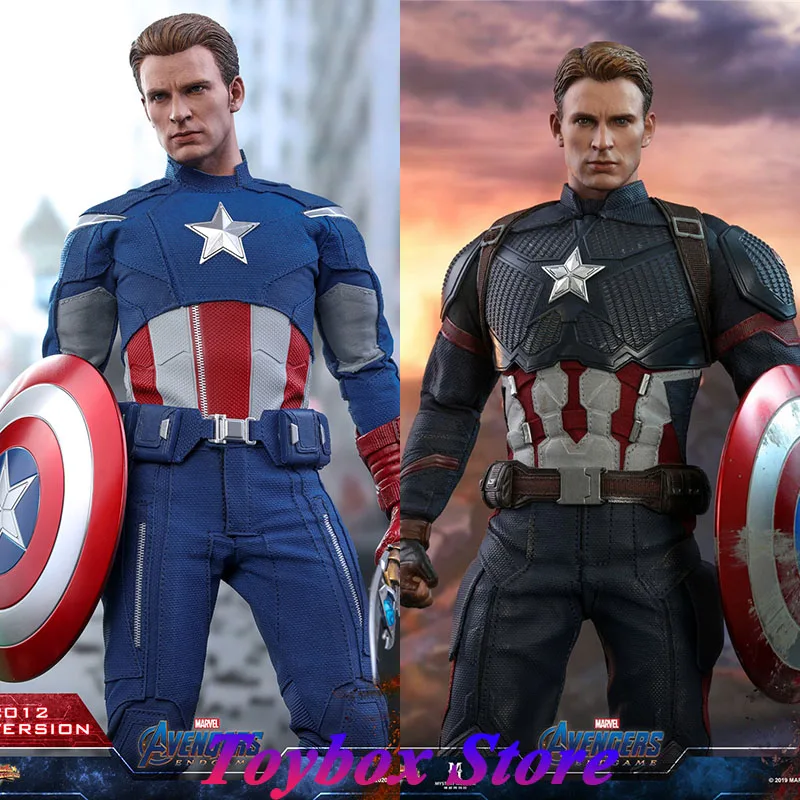 

HOTTOYS HT MMS563 2012 Version MMS536 1/6 Captain America Marvel Avengers Endgame Brave Man 12" Full Set Soldier Model Dolls