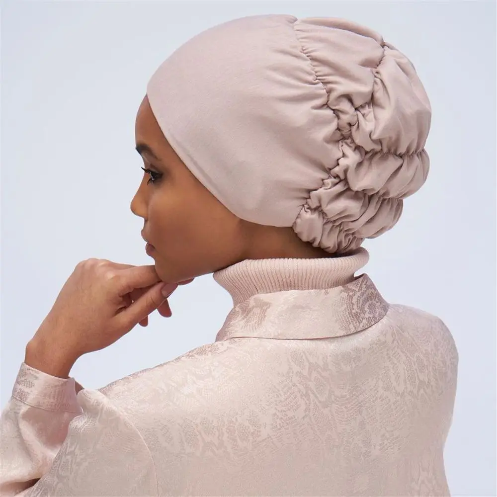 Female Hijabs Elastic Muslim Bonnet Turban Hat Inner Cap Women Headscarf