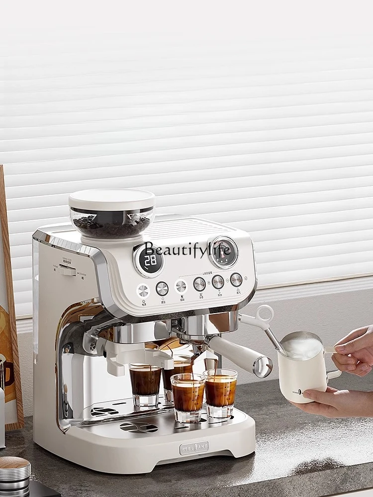 

AC-517ED coffee machine Italian household grinding machine small semi-automatic