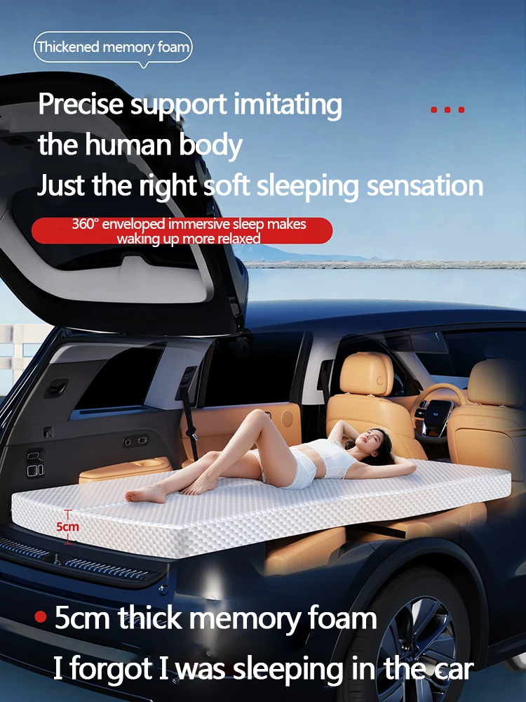 Suitable For ZEEKR 7X / 001 Car Non-inflatable Mattress, Rear Trunk Sleeping Pad, In-car Sleeping Mattress, Travel Bed