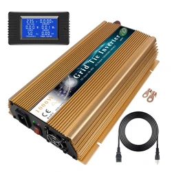 1400W 18V 30V 36V Home On Grid Tie Inverter Solar Inversor Pure Sine Wave 110V 220V AC For 36 60 72 Cells