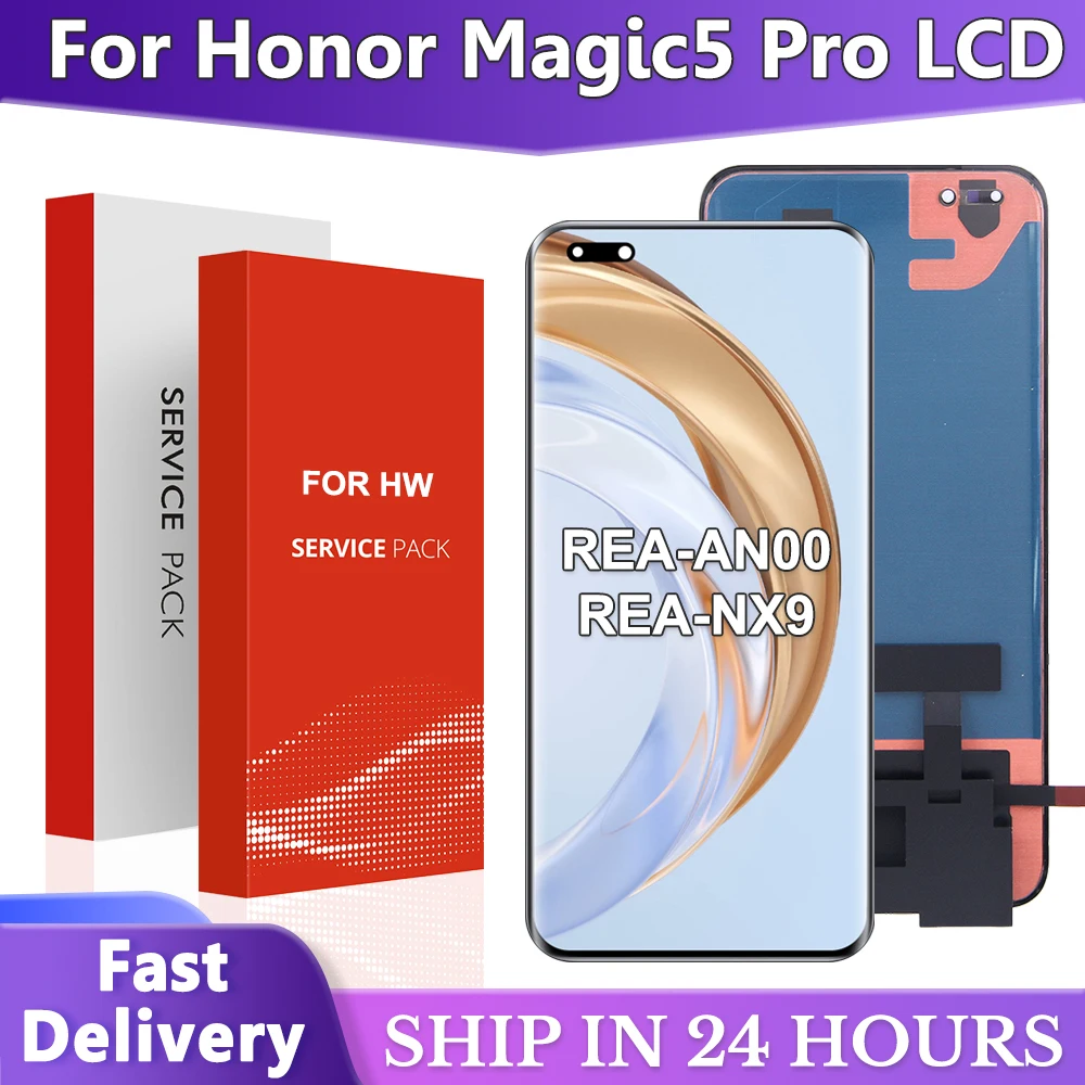 Honor Magic 5 pro、LCD、PGT-AN10、PGT-N19、6.81インチ、ディスプレイ画面、タッチパネル用のori-oledディスプレイデジタイザーアセンブリ