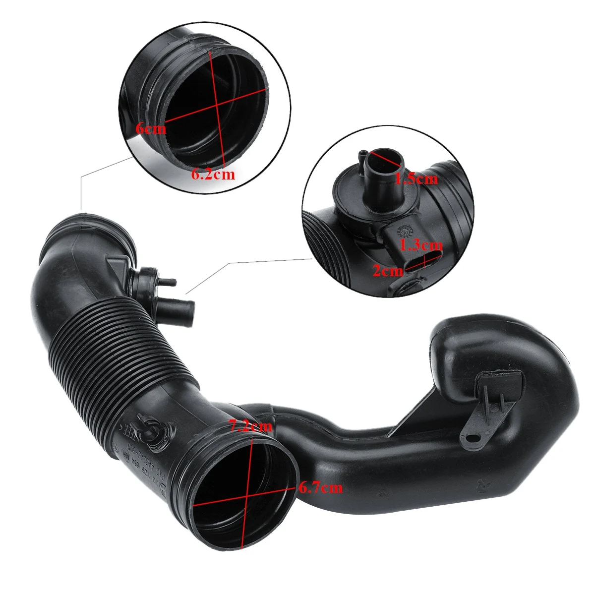 أنبوب أنبوب سحب الهواء العام للسيارة ، 1J0129684AM 1J0 129684AM 1J0 AM 1J0 AM