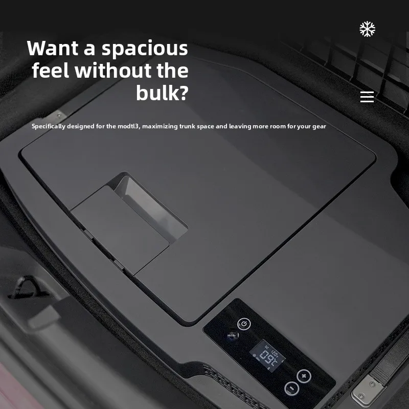 New Model Model 3 Compressor-Cooled Car Refrigerator with Over 20L Capacity 12V/24V Power for Outdoor Use
