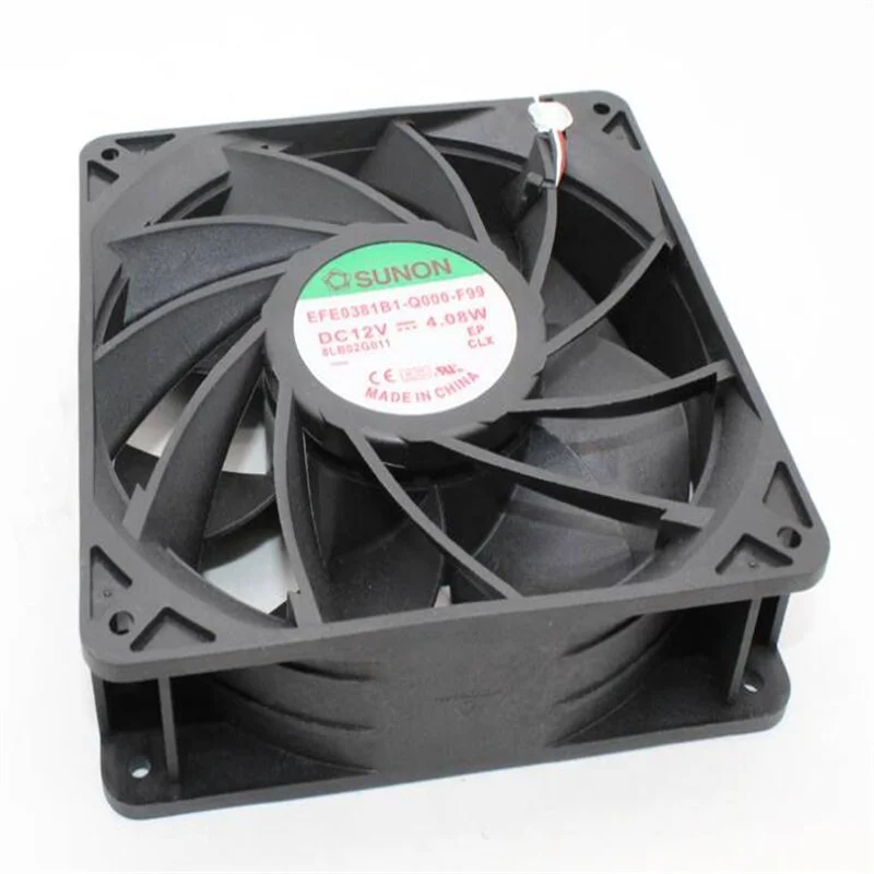 Sunon EFE0381B1-Q000-F99  12V 4.08W 14038 Three-wire projector cooling fan