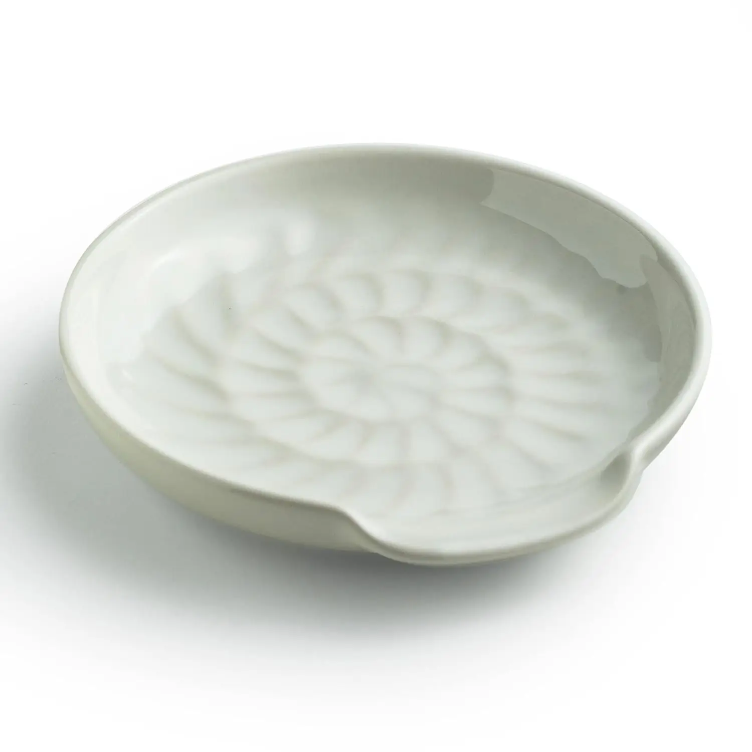 

Spoon Rest for Stove Top, 5.3inch Ceramic Utensil Holder for Kitchen Counter, Large Cooking Spatula Rests for Ladles Tongs, Whit