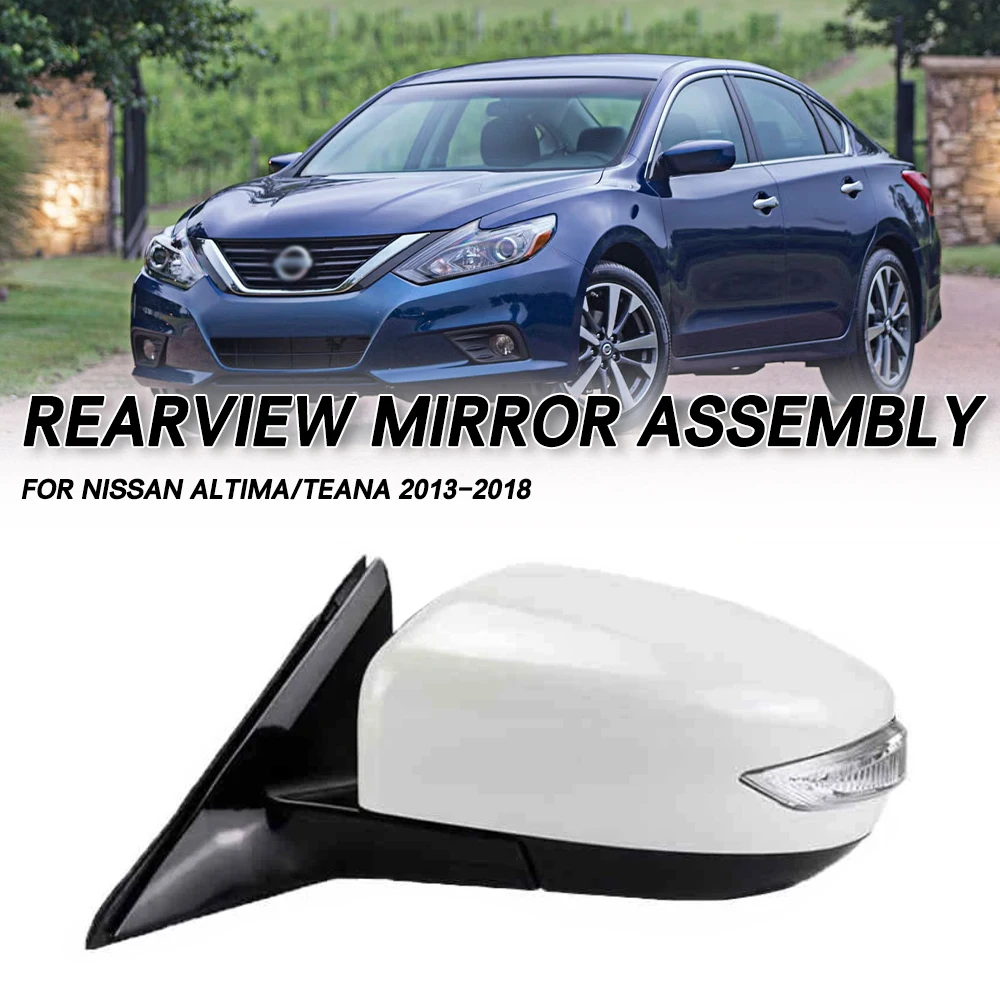 For Nissan Altima Teana 2013-2018 Car Rearview Mirror Assembly Accessories Auto Side Mirror Reflector Led Turn Signal Lights