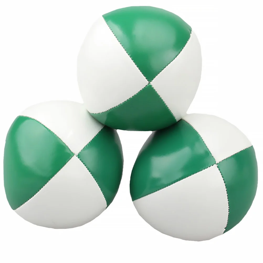 

3Pcs Juggling Balls Performance Set Fine Stitching Lightweight PU Beanbag for Beginners Skill Training