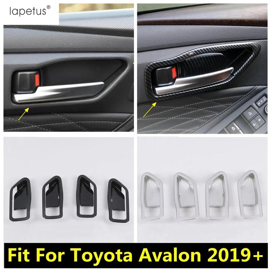 

ABS Inner Door Handle Bowl Frame Decoration Cover Trim For Toyota Avalon 2019 - 2023 Matte / Carbon Fiber Accessories Interior