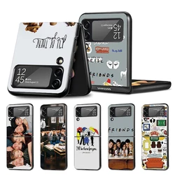 Friends Tv Show Funny Family Z Flip 7 Phnoe Case For Samsung Z Flip 6 5 4 3 5G Galaxy ZFlip7 ZFlip4 ZFlip5 ZFlip6 ZFlip3 Phone C