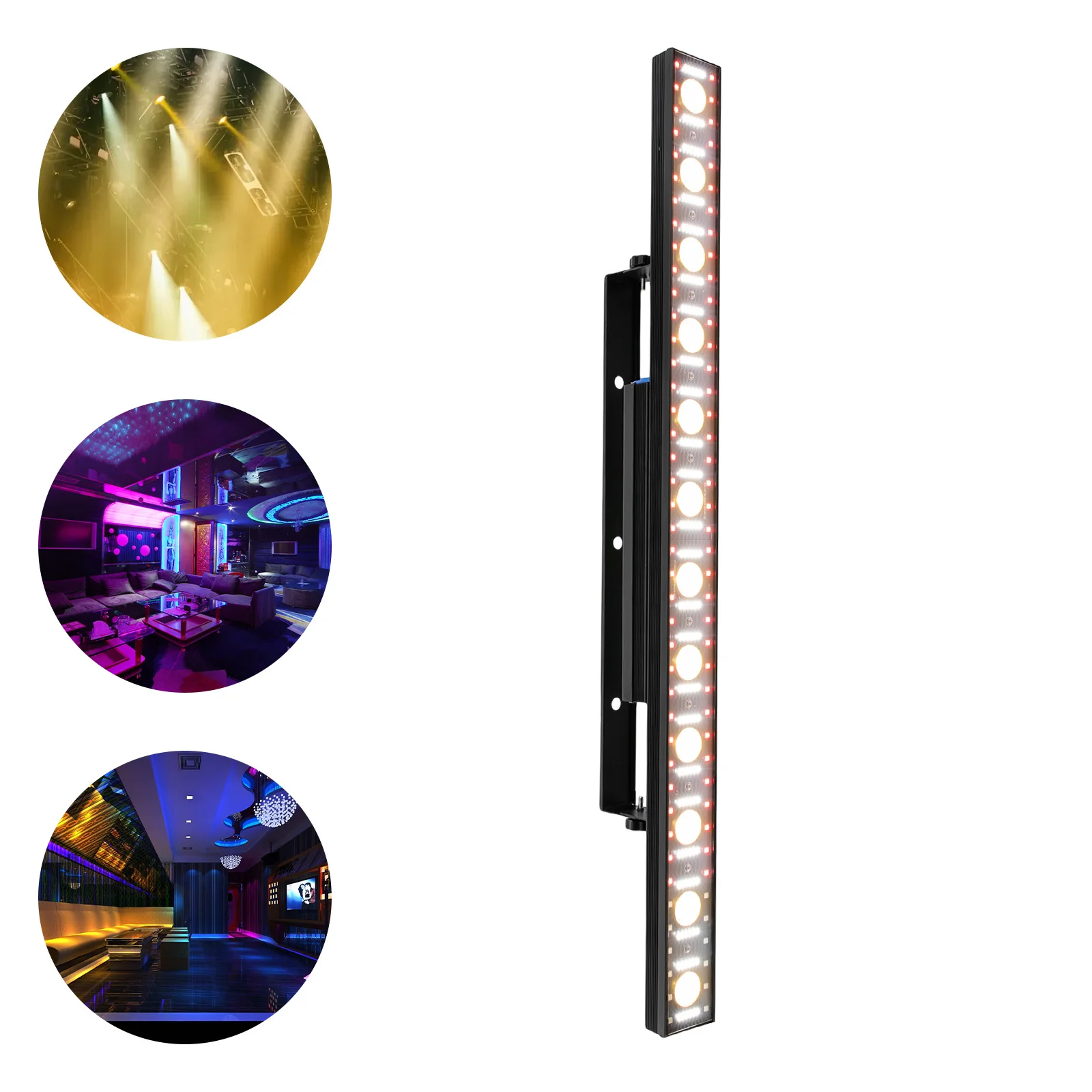 RGB Wash Light Bar 150W, Stage Light Bar with DMX512 & 1200Hz, RGBW LED for Concert Wedding Nightclub