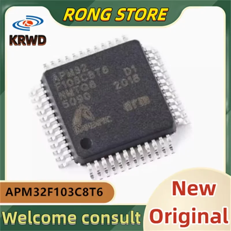 5PCS APM32 F103C8T6 New and Original Chip IC APM32F103C8T6 APM32F103 LQFP-48 Cortex-M3 32-bit microcontroller-MCU