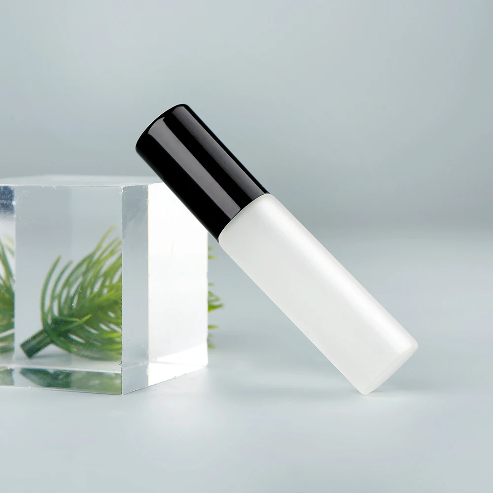 50/100 Stück 5ml Exquisite Mattglas-Parfüm-/Ölroller mit Aluminiumkappe, Glas-/Stahlkugeln, wiederverwendbare Parfümflasche – Detail 6