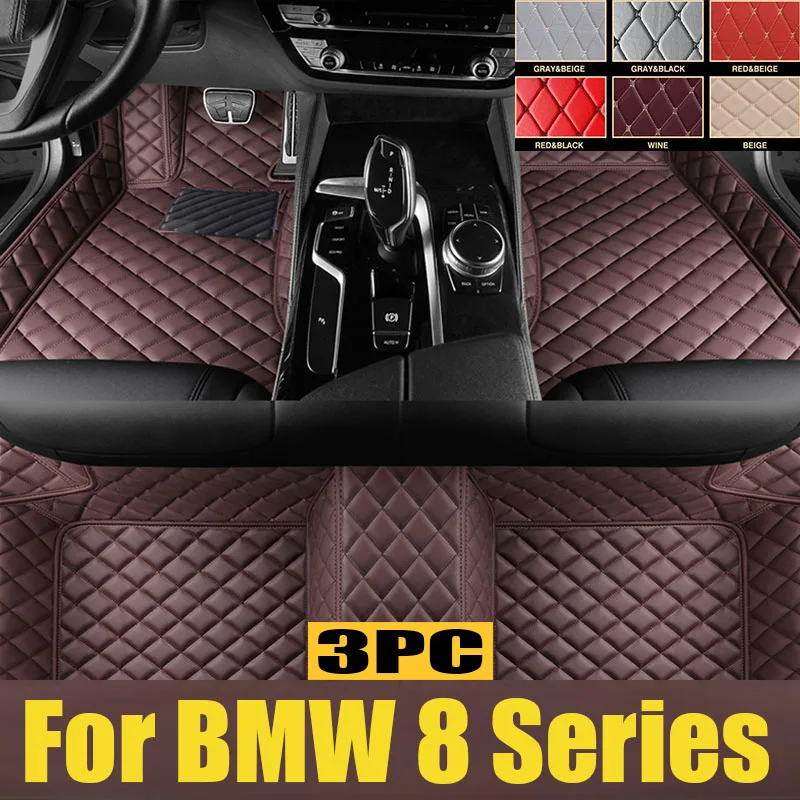 

Leather Car Floor Mats For BMW 8 Series Gran Coupe G16 2019 2020 2021 2022 2023 4 Door Waterproof Car trunk mat Interior Part