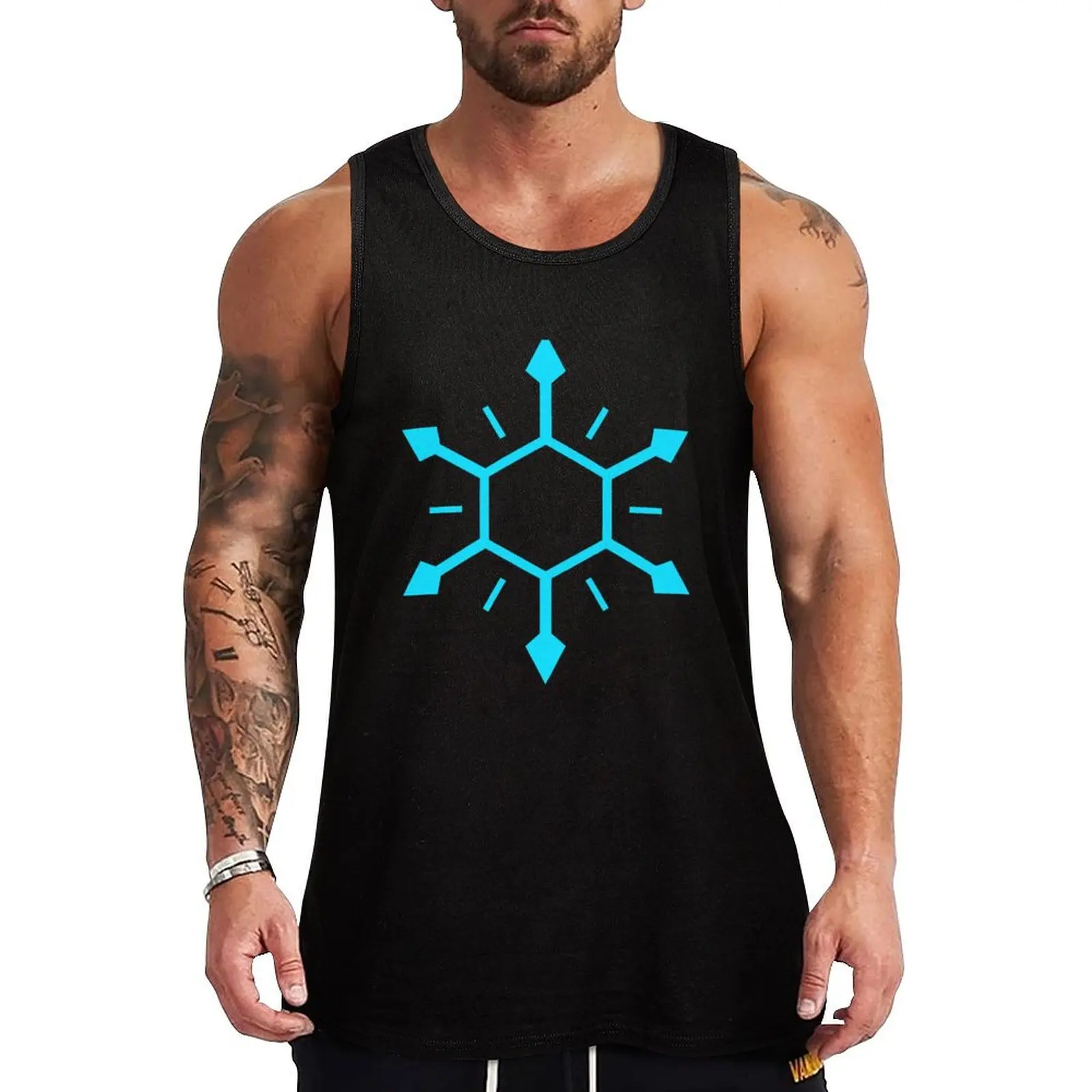 

Time Gear - Time Blue Tank Top Men's sleeveless gym training accessories T-shirt for fitness
