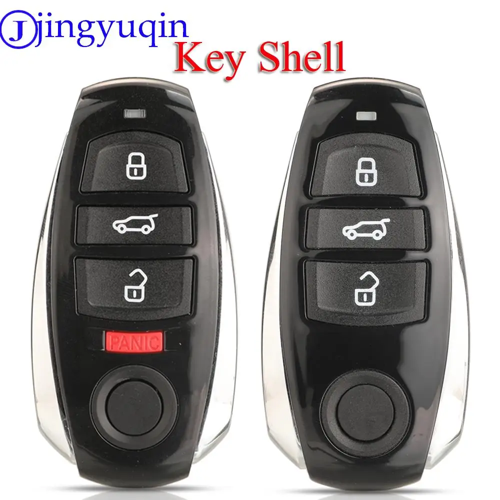 

jingyuqin 3/4 Buttons new Smart Remote Key Shell Case Cover Fob For VW Volkswagen Touareg 2010-2014