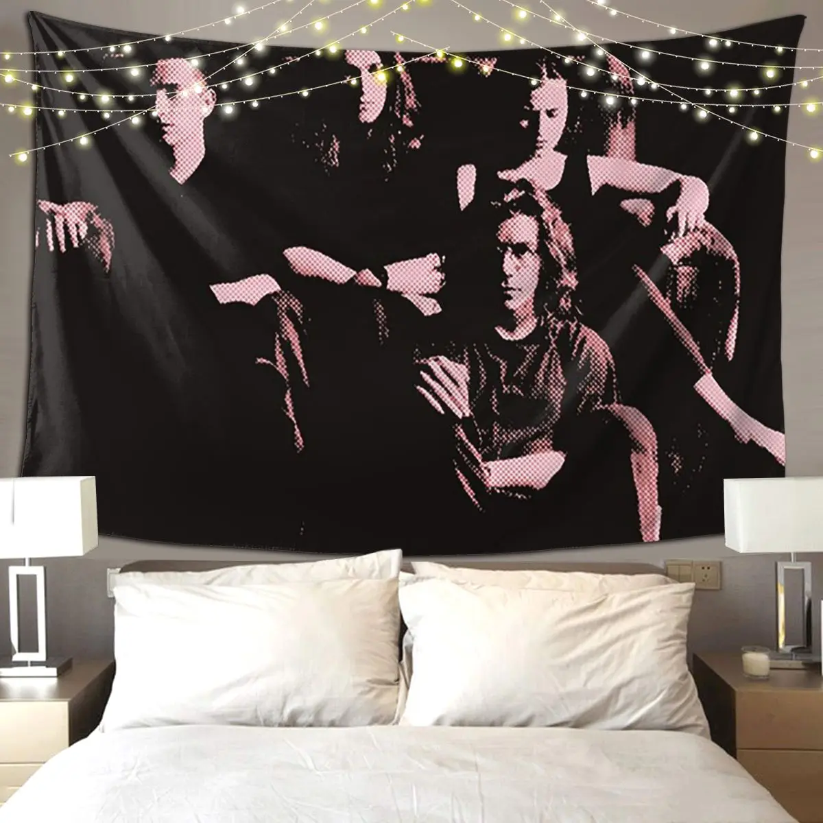 

Everybody Else Is Doing It Pink Vintage Tapestry Funny Wall Hanging Aesthetic Home Decoration Tapestries for Living Room Bedroom