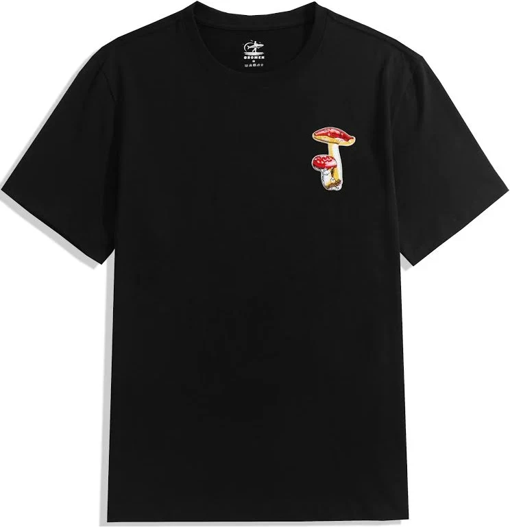 2026 New Men's Cute Amanita Mushroom 100% CottonT Shirt Summer Crew Neck Short Sleeve Tees Casual Pocket Chest Graphic 100%  Cotton Tshirt Streetwear Tops