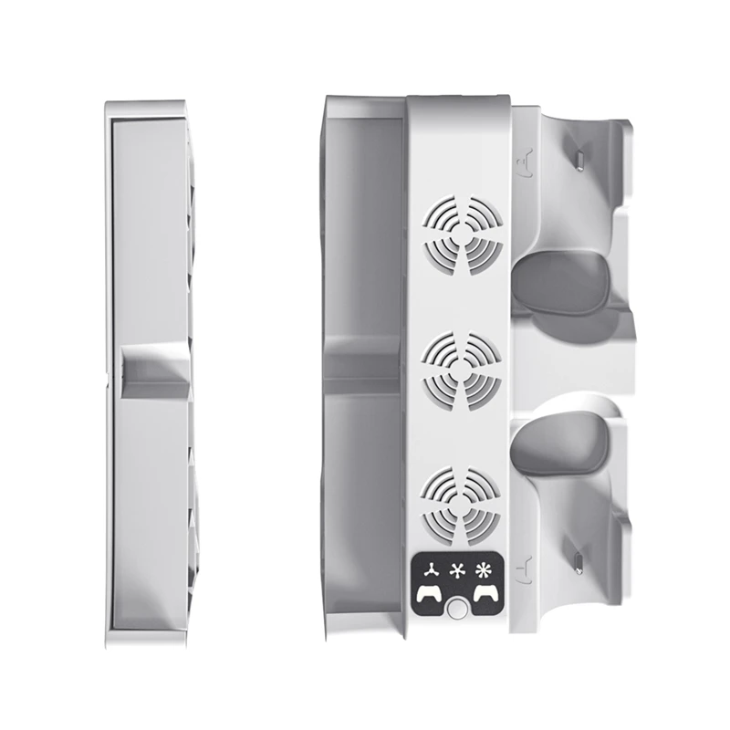 

For PS5 Slim/PS5 Pro Station With 3-Level Cooling Fans Dock Stand, PS5 Accessories Controller Charging Station Holder