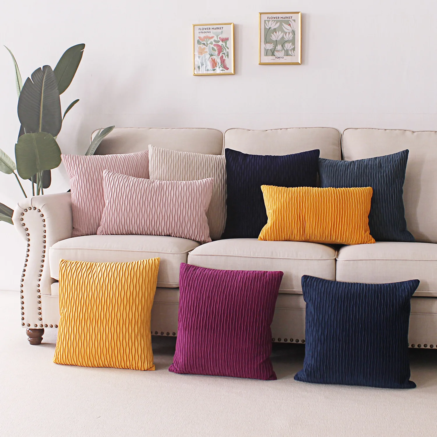 

1 шт., Вельветовая подушка, 40 х40 см, 45 х45 см, 30 х50 см