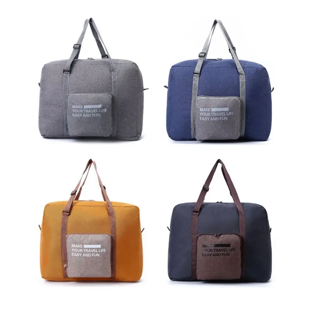 Bolsa organizadora de roupas dobrável, grande capacidade, à prova d'água, mochila de viagem, pano oxford, bolsa de fitness, bolsa de bagagem de viagem