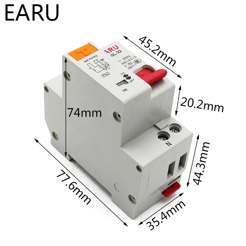 DZ30L DZ40LE epnl dpnl 230v以上1 3p + n残留電流回路ブレーカとショート電流リーク保護rcbo mcb 6-63A