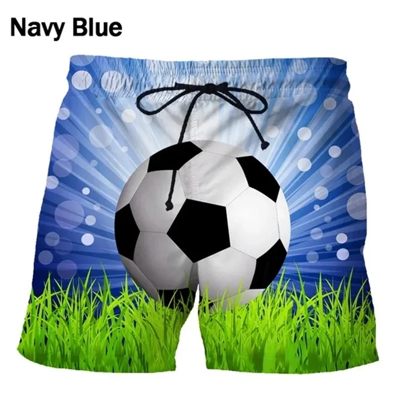 3d Printed Football Pattern Beach Shorts For Men Personality Sports Gym Board Shorts Mens Outdoor Gym Swimming Trunks