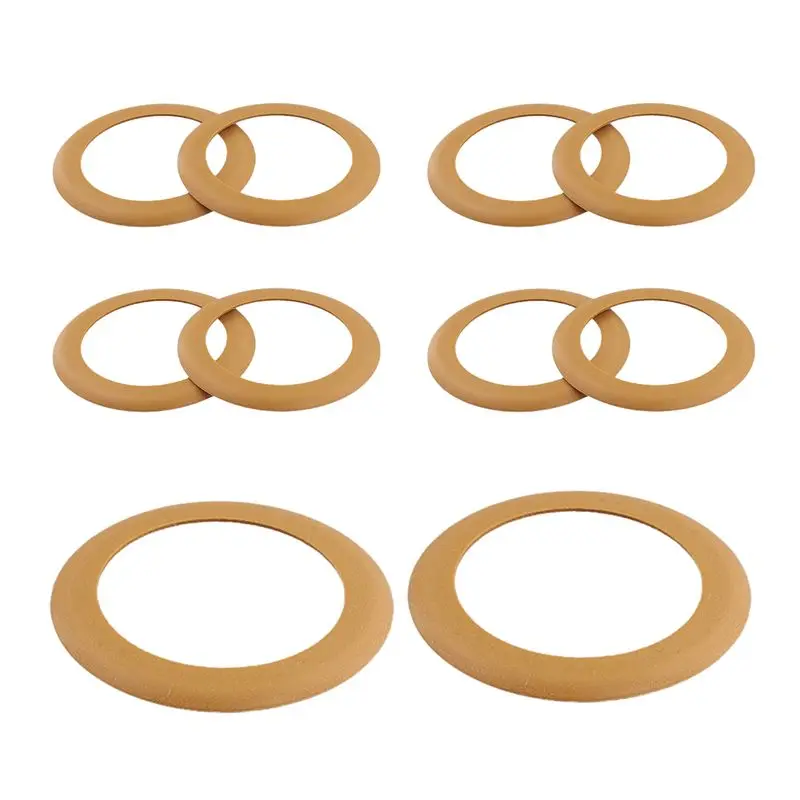 ABLK 10Pcs 1100W Compressor Use Pistons Polyimide Rubber Ring Oil Free Air Compressor PTFE Rings