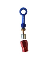 Crimp Banjo Eye Blue and Red 3An Straight 28deg 45deg 90deg Aluminium Motorcycle Banjo Brake Fittings for Brake Oil hose