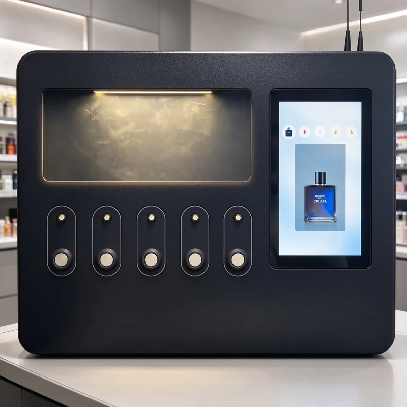 Perfume Vending Machine Floor Placed Cabinet Independent Control Board Advertising Display For Commercial Corridor Fragrance