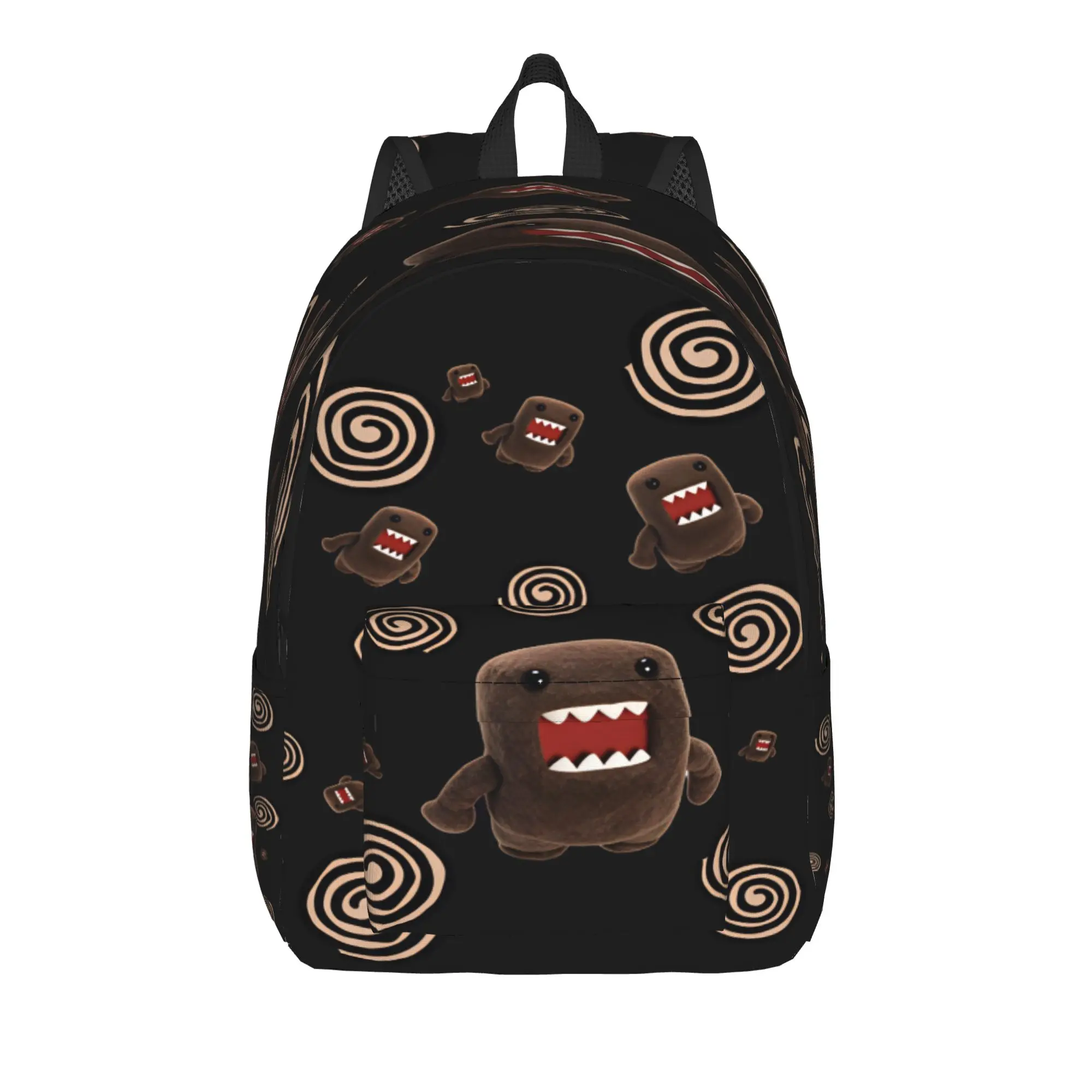 Domo Kun Monster Backpack Women Men  Pattern Backpacks Polyester Stylish School Bags Outdoor Colorful Rucksack