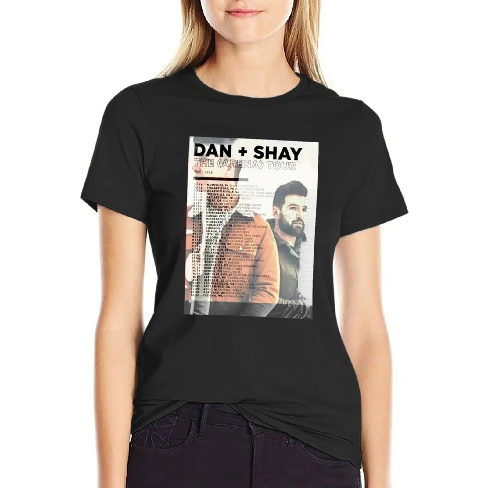 

DAN + SHAY Concert Shirt T-Shirt heavyweights Aesthetic clothing vintage clothes aesthetic clothes cropped t shirts for Women