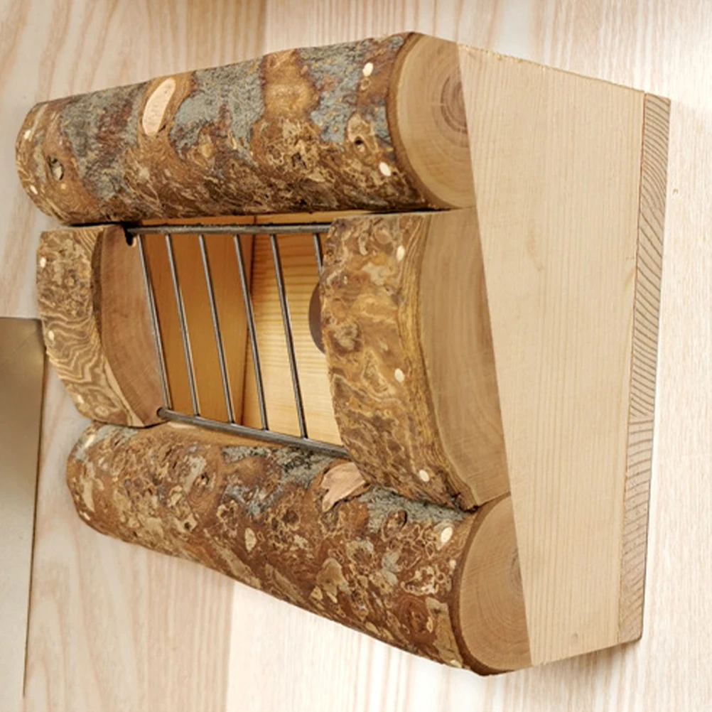 

Wooden Hay Holder For Guinea Chinchilla Large Capacity Feeder Rack Pet Cage Accessory Less Waste Bunny Feeding Tool