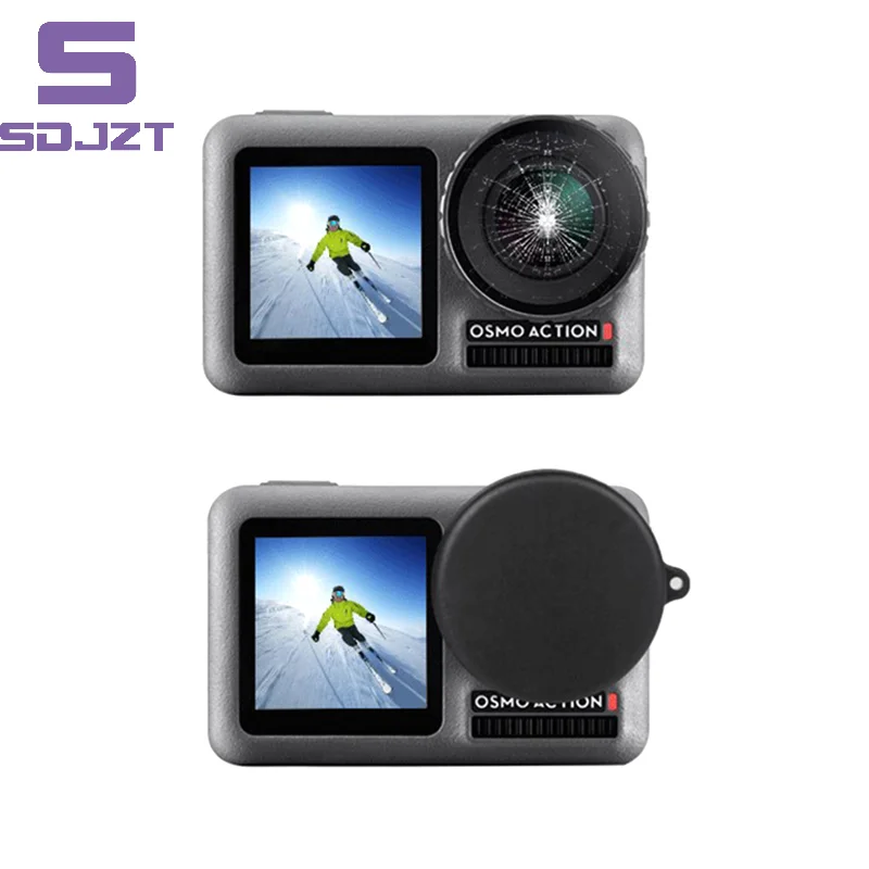 Lens Cover For DJI Osmo ACTION 4/3 Sports Camera Lens Protective Cover Dust And Fall Resistant Cap For DJI Action 4 Accessories