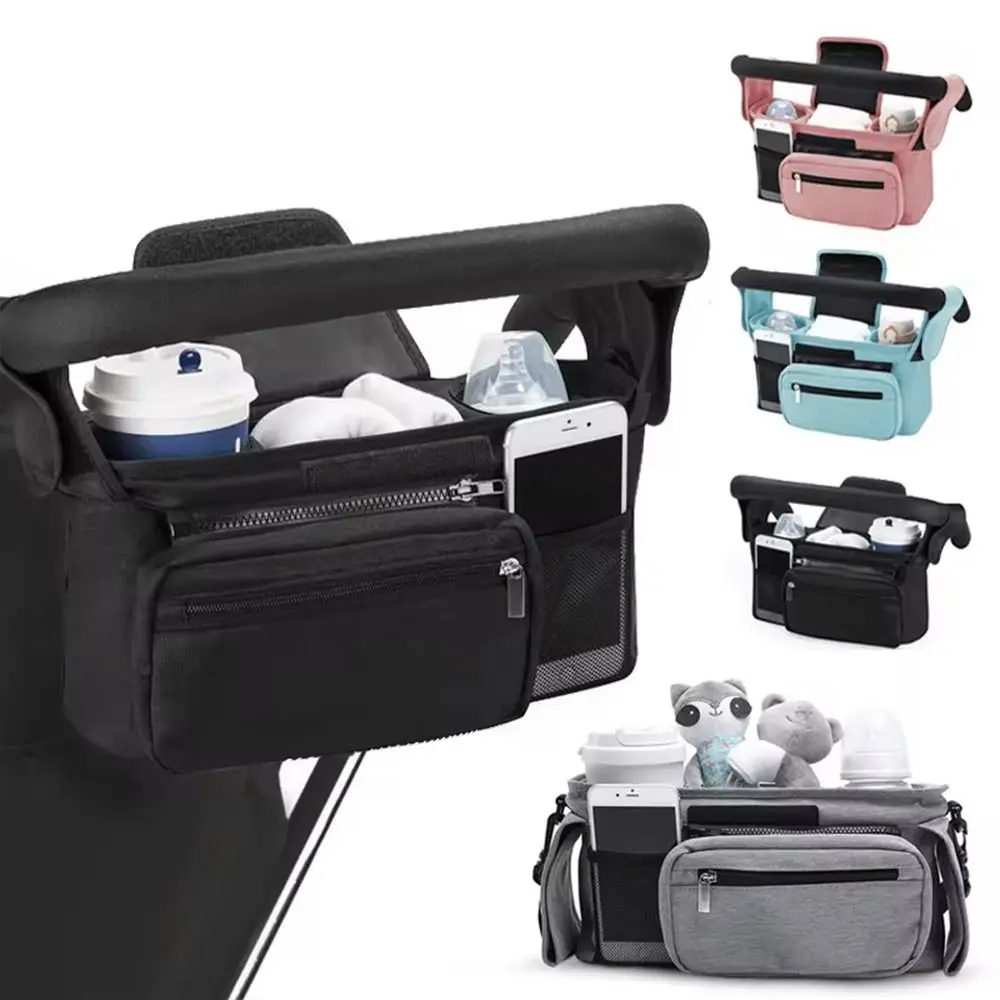 

Large Capacity Stroller Organizer Bags Oxford Cloth Multi Pocket Baby Stroller Storage Bag Bottle Mummy Pram Diaper Nappy Bags