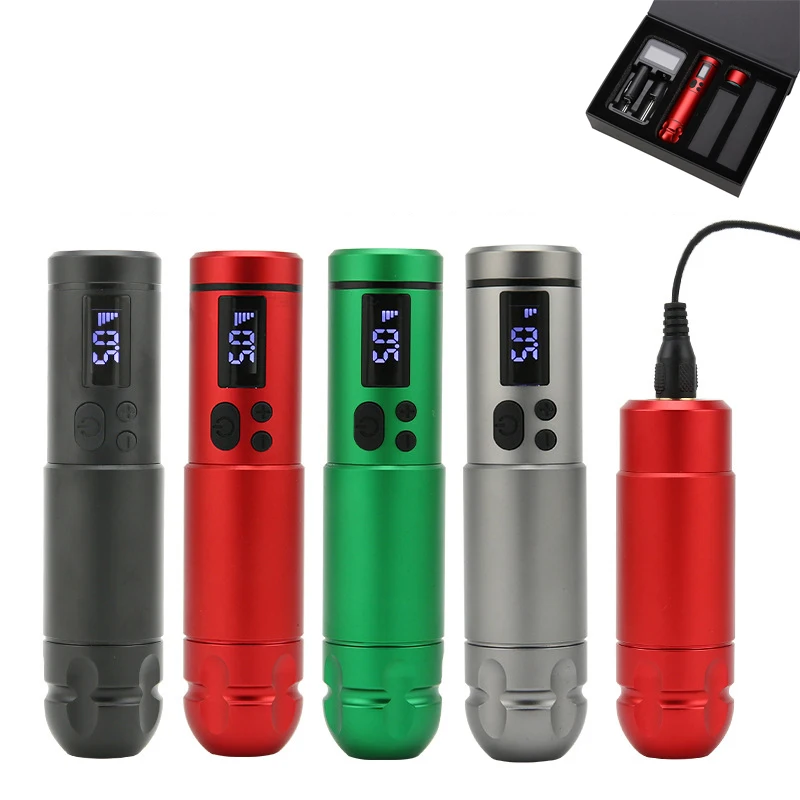 

Беспроводная роторная тату-машинка на аккумуляторе с RCA-разъемом, 1800 мАч, с бесщеточным мотором, тату-ручка