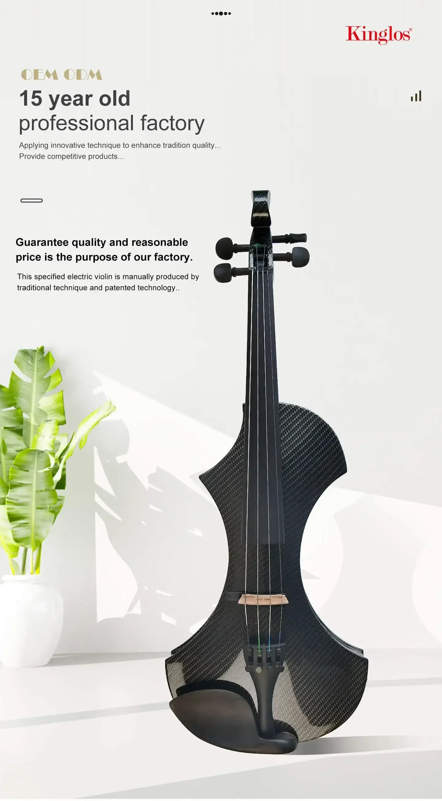 4/4 Size Electric Violin Spruce Body High Quality with Waterproof Case and Bow