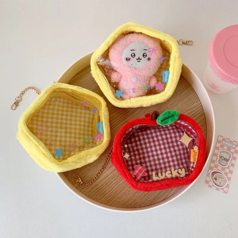 حار بيع لطيف الكرتون أبل ستار دمية تخزين حماية عرض قلادة حقيبة أنيمي دمية الغبار دمية حقيبة