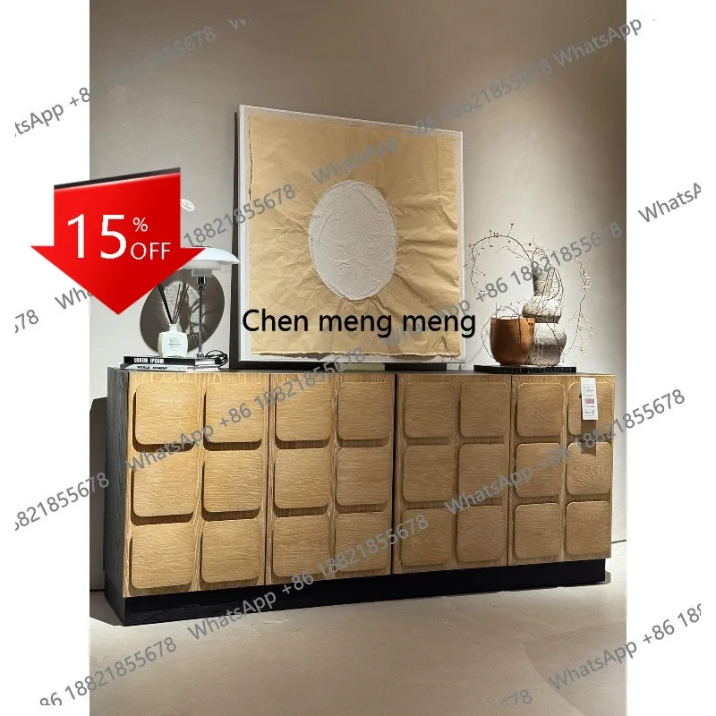 

Шкаф-тумба M78 из массива дерева для прихожей, дизайнерский, креативный, в стиле ретро, пристенный, декоративный