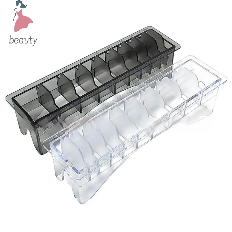 10Grid Guide Limit Comb Cover Storage Box Hair Clipper Rack Holder Organizer Case Salon Barber Tools For General - view 2