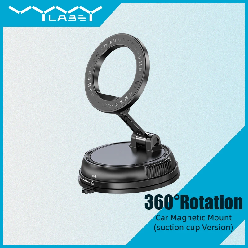 

Универсальный автомобильный держатель для мобильного телефона VYVYLABS Magsafe, складной на 360° ° Вращающаяся присоска-автомобильный держатель телефона, аксессуар для использования в автомобиле