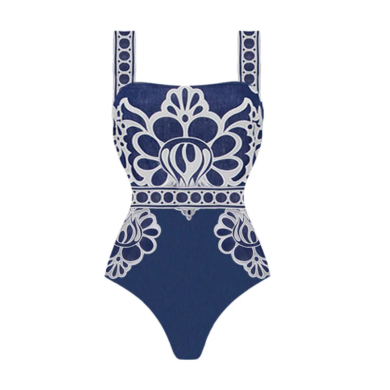 2025 impressão de uma peça de luxo roupa de banho para feminino push up praia saída maiô pendurado pescoço brasileiro maiô sexy biquinis