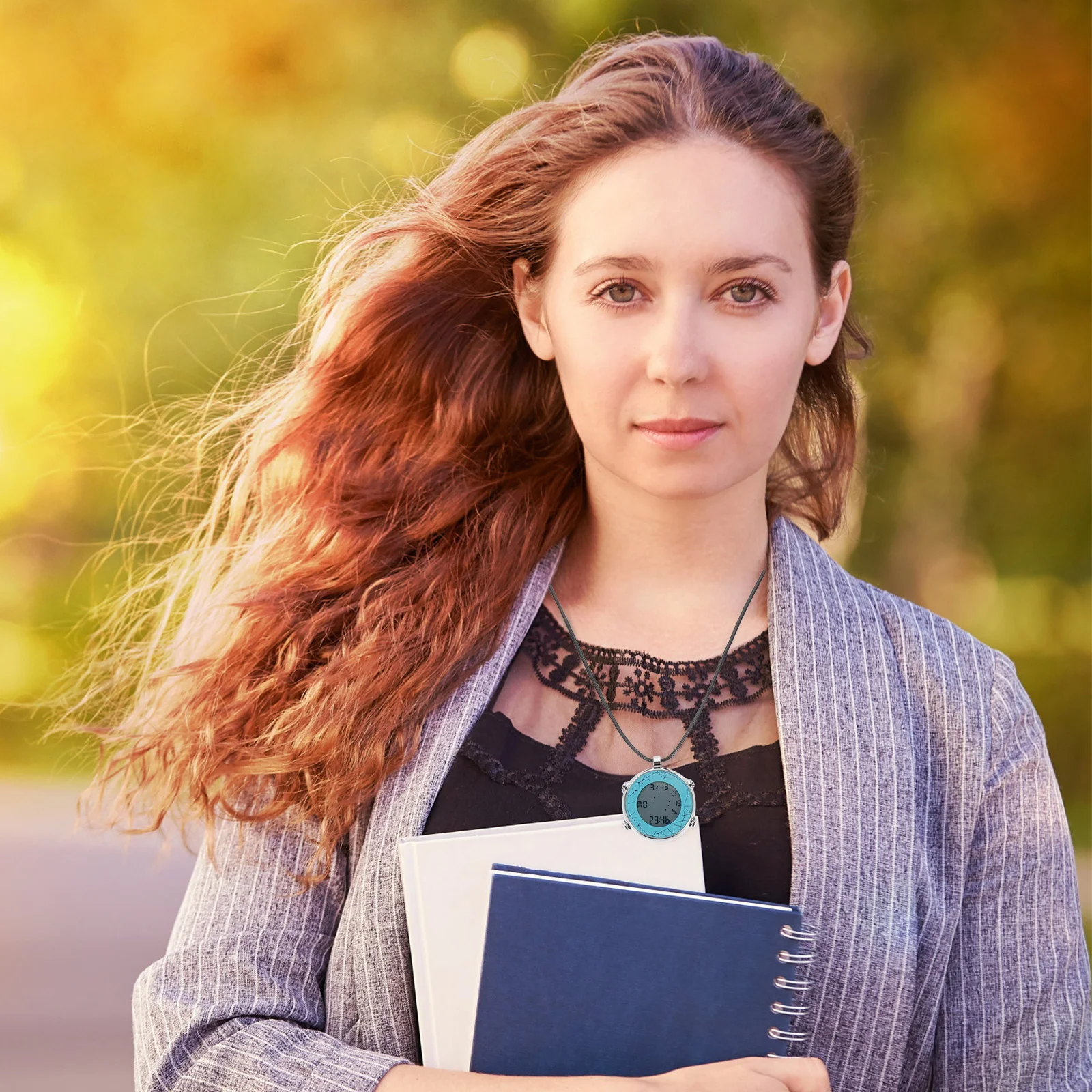 Orologio da collana elettronico Orologi da appendere digitali per donne Regali da tasca sportivi retrò Studenti Anziani Zaino in spalla di lunga durata