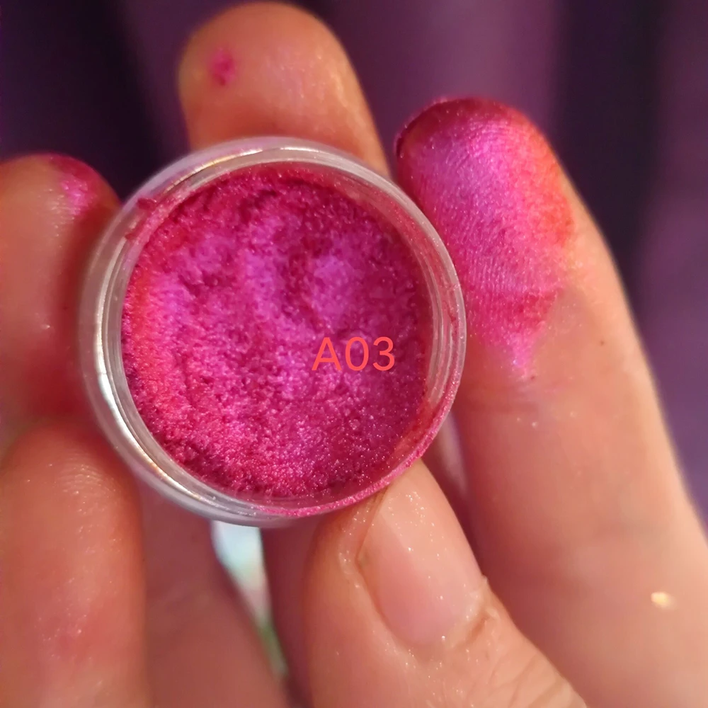 1-Jar Duochrome Chameleon Nail Glitter Powder Holographic Shinging Chameleon Rubbing Pigments High-Gloss Chameleon Manicure Dust