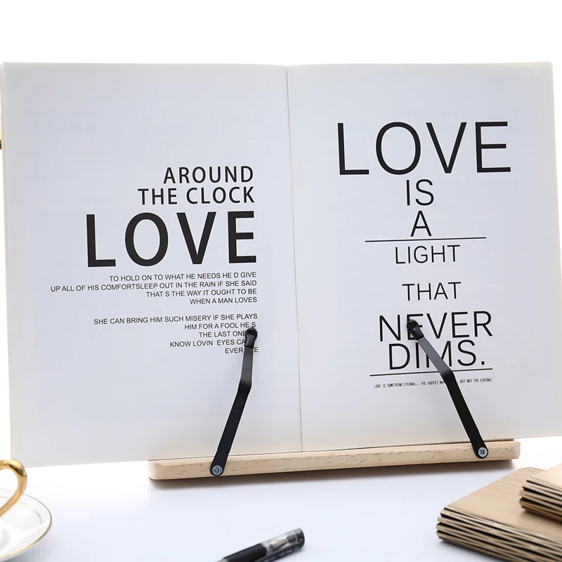 Adjustable Reading Rest Tablet Book Holder Tray Cook Home Study Room Book Holder Foldable Stand Textbooks Lightweight Bookstand