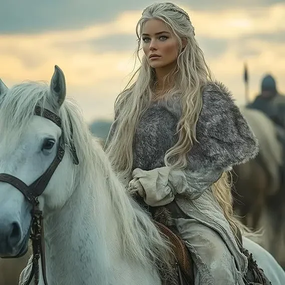 

Винтажная женская зимняя шаль, регулируемая накидка из искусственного меха воина викингов, кельтский женский костюм, аксессуары, нечеткая накидка на плечо