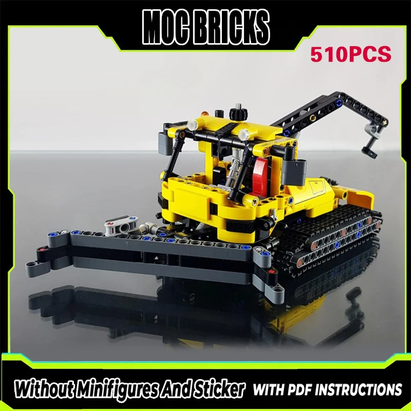 

Конструктор MOC: Модель городского автомобиля-снегоуборщика. Классический зимний снегоуборщик. Модульная технология. Подарки. Набор для сборки. Детские игрушки.